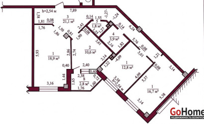 Купить 3-комнатную квартиру, Гродно, Кабяка, 10. Фото 1