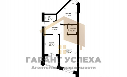 Купить 2-комнатную квартиру, Брест, ул. Маяковского, д. . Фото 12