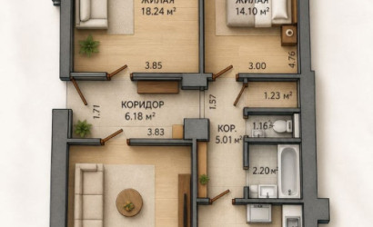  117.9 м2, Минск(Пулихова ул., 45)