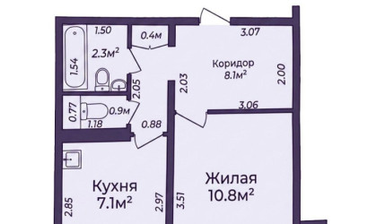 Купить 1-комнатную квартиру, Солигорск, Константина Заслонова ул., 81. Фото 2