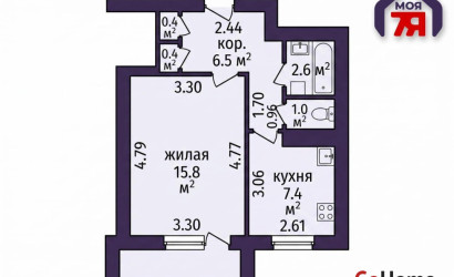 Купить 1-комнатную квартиру, Минск, Рафиева ул., 95 (Московский район). Фото 19