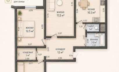 Купить 3-комнатную квартиру, Минск, Балтийская, 4 (Ленинский район). Фото 2