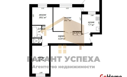 Купить 3-комнатную квартиру, Брест, ул. Набережная, д. . Фото 19