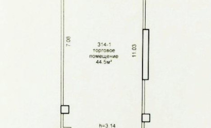 Аренда торгового помещения, Минск, Жореса Алфёрова ул., 14,  44.5 кв.м.. Фото 2