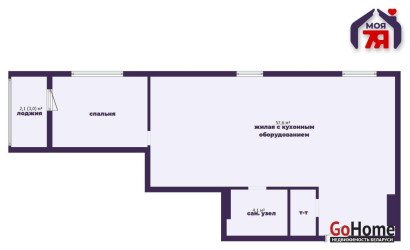 Купить 1-комнатную квартиру, Минск, Лейтенанта Кижеватова ул., 3/Б (Октябрьский район). Фото 31