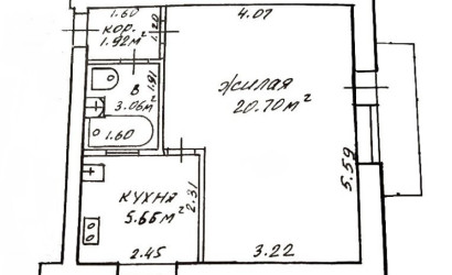 Купить 1-комнатную квартиру, Минск, Розы Люксембург, 175 (Московский район). Фото 2