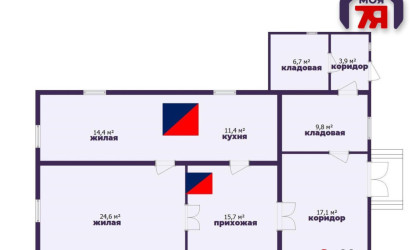 Купить дом, Шпаковщина, Центральная ул., 25 соток. Фото 22