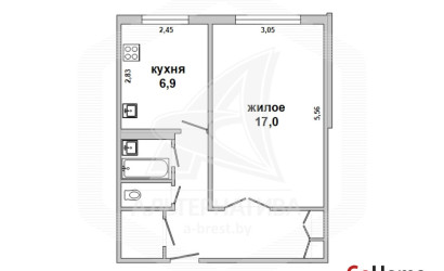 Купить 1-комнатную квартиру, Брест, Ковалево, ул. Суворова. Фото 10