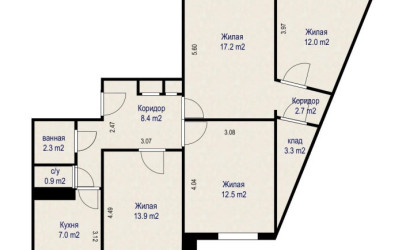 Купить 4-комнатную квартиру, Минск, Орловская ул., 86/4(Центральный район). Фото 18