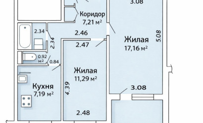 Купить 2-комнатную квартиру, Минск, Заславская, 12(Центральный район). Фото 1