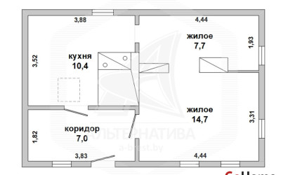 Купить дом в деревне, Вельямовичи, Мотыкальский с/с, 25 соток. Фото 1