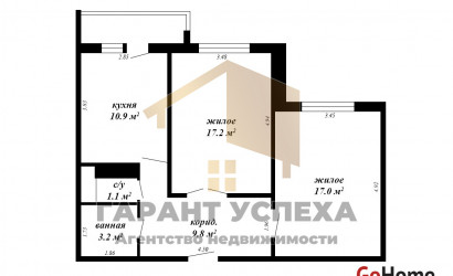 Купить 2-комнатную квартиру, Брест, Грюнвальдская. Фото 20