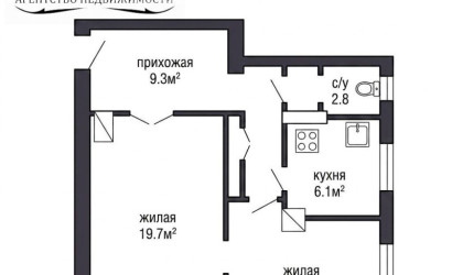 Купить 2-комнатную квартиру, Зеленый Бор, Железнодорожная ул., 1. Фото 8