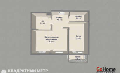 Купить 2-комнатную квартиру, Минск, просп. Победителей, д. 115 (Центральный район). Фото 19