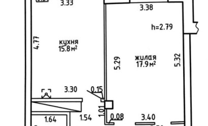 Купить 1-комнатную квартиру, Новоселье, Рождественская ул., 2/В. Фото 34