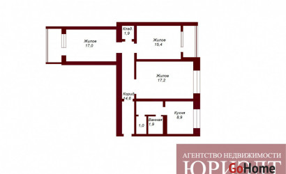 Купить 3-комнатную квартиру, Брест, ул. Октябрьской революции, д. . Фото 16