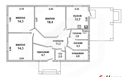 Купить дом, Большие Лепесы, Буховичский с/с, 7.67 соток. Фото 20