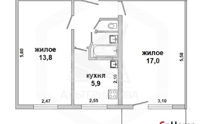 Купить 2-комнатную квартиру, Брест, Центр, ул. Кирова. Фото 6