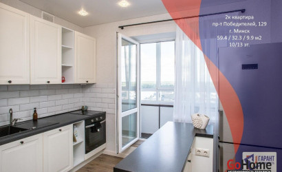 Купить 2-комнатную квартиру, Минск, Победителей просп., 129 (Центральный район). Фото 1