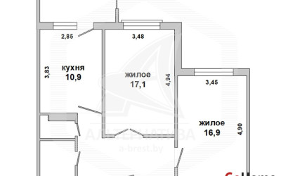 Купить 2-комнатную квартиру, Брест, Вулька, ул. Петра Ивашутина. Фото 1
