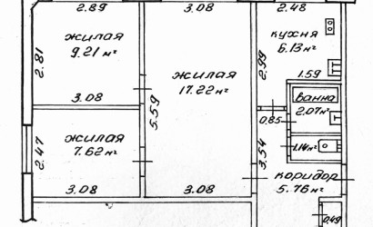 Купить 3-комнатную квартиру, Гомель, Чкалова, 108. Фото 11