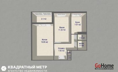 Купить 2-комнатную квартиру, Минск, Багратиона 2-й пер., 19 (Партизанский район). Фото 19