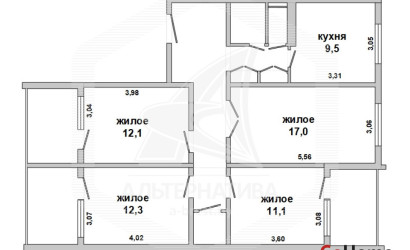 Купить 4-комнатную квартиру, Брест, Восток, пр-т Партизанский. Фото 21