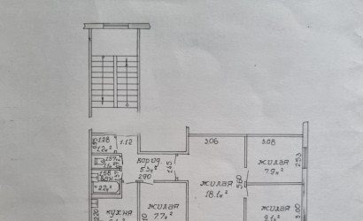 Купить 4-комнатную квартиру, Барановичи, Космонавтов ул., 14. Фото 21