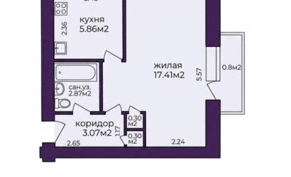 Купить 1-комнатную квартиру, Минск, Либкнехта ул., 96 (Московский район). Фото 2