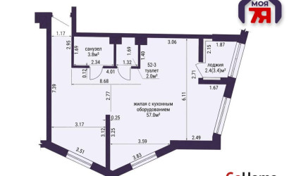Купить 3-комнатную квартиру, Минск, Жореса Алфёрова ул., 1 (Октябрьский район). Фото 20