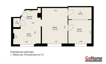 Купить 2-комнатную квартиру, Минск, Независимости просп., 12 (Ленинский район). Фото 27