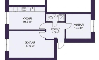 Купить 2-комнатную квартиру, Путчино, Октябрьская ул., 3. Фото 9