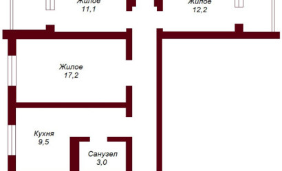 Купить 3-комнатную квартиру, Брест, просп. Партизанский, д. . Фото 9
