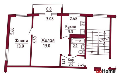Купить 2-комнатную квартиру, Гродно, Поповича, 44. Фото 8