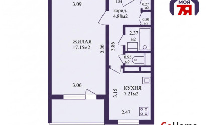 Купить 1-комнатную квартиру, Минск, Якубова ул., 28(Ленинский район). Фото 18