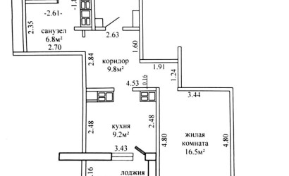 Купить 1-комнатную квартиру, Гродно, Виктора Глухова, 3. Фото 12
