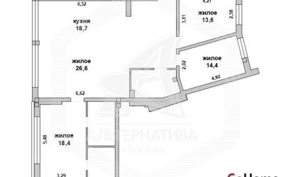 Купить 4-комнатную квартиру, Брест, Центр, ул. Карла Маркса. Фото 28