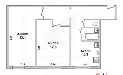 Купить 2-комнатную квартиру, Брест, Центр, ул. Маяковского