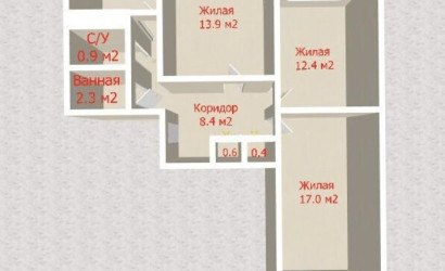 Купить 3-комнатную квартиру, Минск, Нестерова ул., 82 (Заводской район). Фото 14