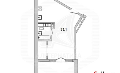 Купить 1-комнатную квартиру, Кобрин, , 