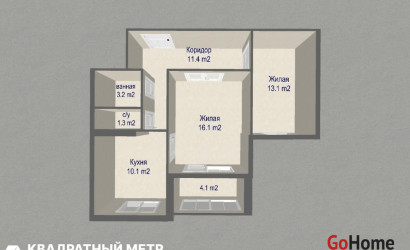 Купить 2-комнатную квартиру, Минск, Притыцкого ул., 49 (Фрунзенский район). Фото 24