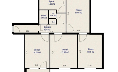 Купить 4-комнатную квартиру, Минск, Мавра ул., 46 (Фрунзенский район). Фото 28