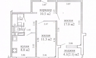 Купить 2-комнатную квартиру, Минск, Прушинских, 58 (Ленинский район). Фото 9