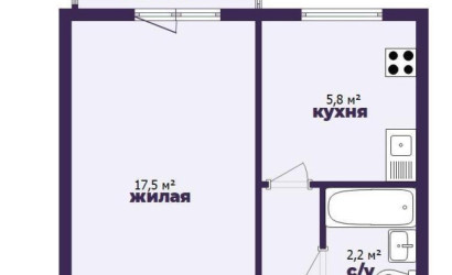Купить 1-комнатную квартиру, Солигорск, Парковая ул., 9. Фото 16