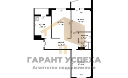 Купить 3-комнатную квартиру, Брест, Махновича. Фото 15