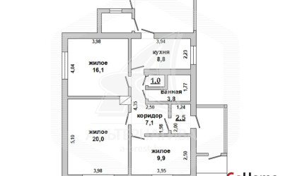 Купить дом, Ходосы, Дмитровичский с/с, 13 соток. Фото 1