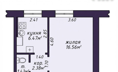 Купить 1-комнатную квартиру, Минск, Чичерина ул., 12 (Центральный район). Фото 15