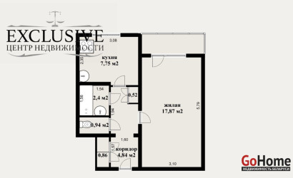 Купить 1-комнатную квартиру, Гатово, Металлургическая ул., 15. Фото 1