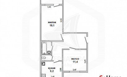 Купить 2-комнатную квартиру, Каменец, , . Фото 1