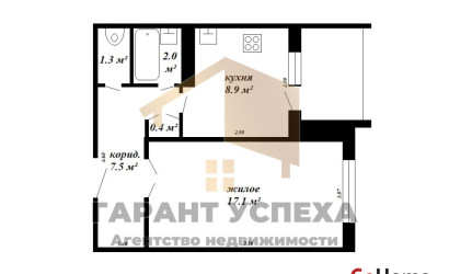 Снять 1-комнатную квартиру, Брест, ул. Сябровская, д. . Фото 9